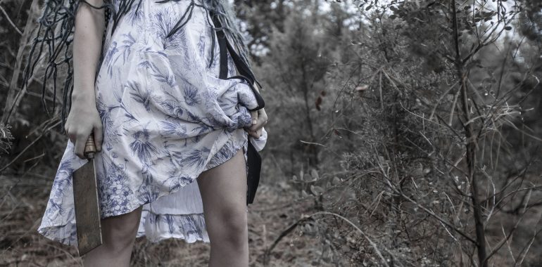 A bright red sunrise